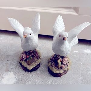 Pair of Porcelain Dove's